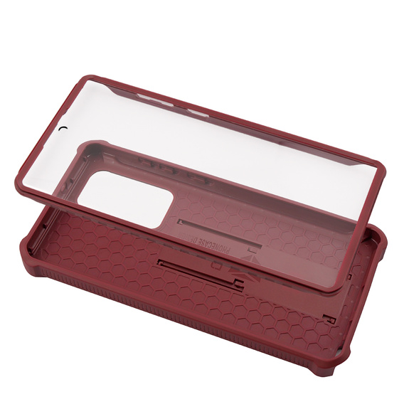 Armored case for Samsung Galaxy S22 Ultra, Dexnor Full Body, red
