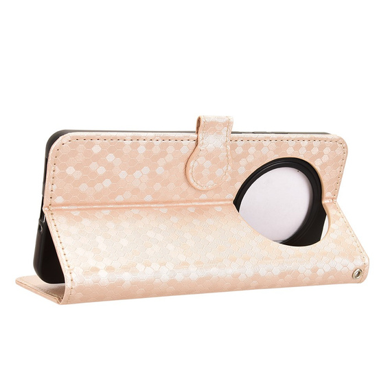 Flip case for Oppo Reno 12FS / 12F, Wallet Rhombus, pink