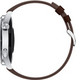 Universal leather watch strap with a width of 22 mm for telescopic pins 