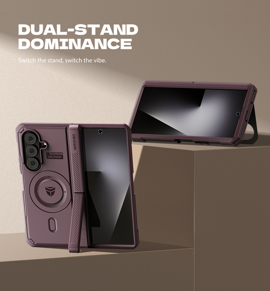 Dexnor Magnetic armoured case with dual stands for Samsung Galaxy Z Fold7