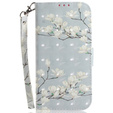 Flip case for Oppo A60, Wallet, Magnolia Flowers grey