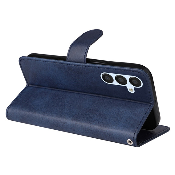 Flip case for Samsung Galaxy A34 5G, Leather Wallet, dark blue