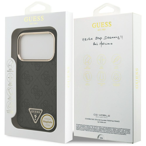 Guess 4G Triangle Logo MagSafe Case for iPhone 17 Pro