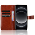 Flip case for Xiaomi 14 Ultra, Crazy Horse Wallet, brown