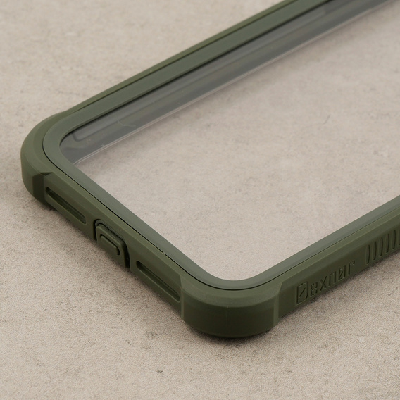 Case for iPhone 11, Dexnor Full Body Rugged, transparent / green