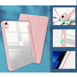 Case for iPad 10.9 2022 10 Gen, Smartcase Hybrid, with stylus space, pink