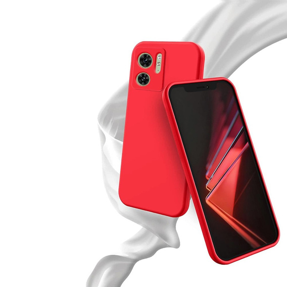 Case for Motorola Edge 40 5G, Silicone Lite, red