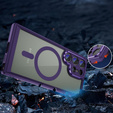 Case for Samsung Galaxy S24 Ultra, ERBORD Impact Guard, MagSafe, dark purple