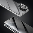 Case for Samsung Galaxy S24 Ultra, Privacy Dual Glass, silver