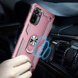 Armor Case for Xiaomi Redmi Note 10/10S, Nox Case Ring, pink rose gold