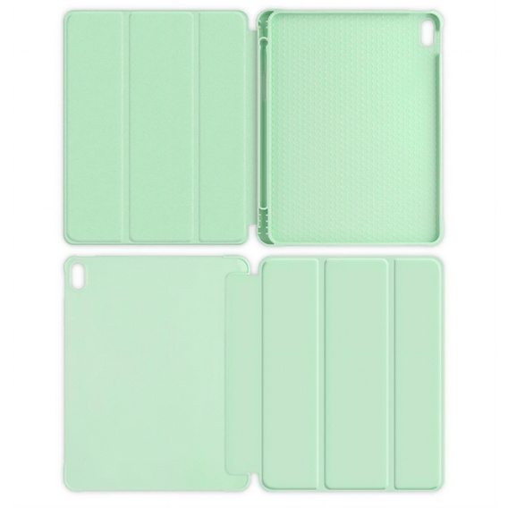 Case for iPad 10.9 2022 10 Gen, Smart Pencil, with space for stylus, green