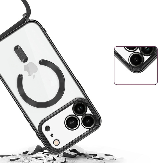 Electro MagSafe case with lanyard for iPhone 17 Pro Max