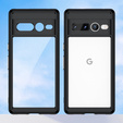 Case for Google Pixel 7 Pro 5G, Fusion Hybrid, with camera protection, transparent / black