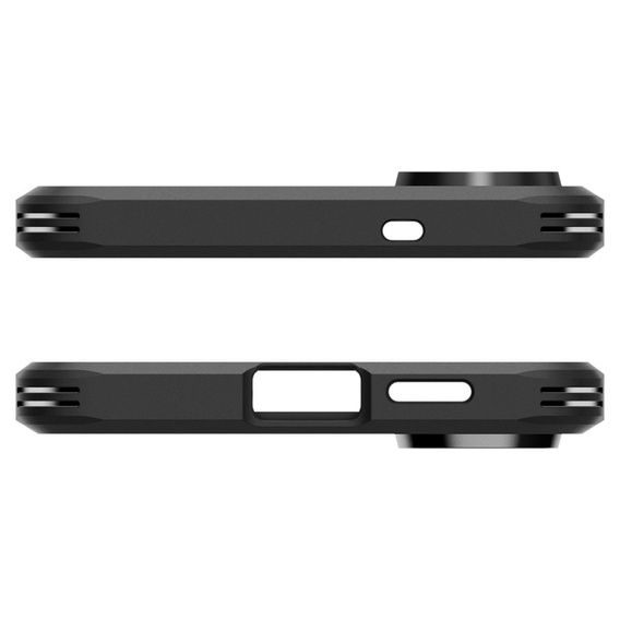 Spigen case for Samsung Galaxy S25 Edge, Tough Armor Mag MagSafe, black + 9H Tempered Glass