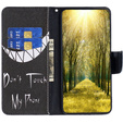 Flip case for Samsung Galaxy A55 5G, Wallet, Don't Touch My Phone, black