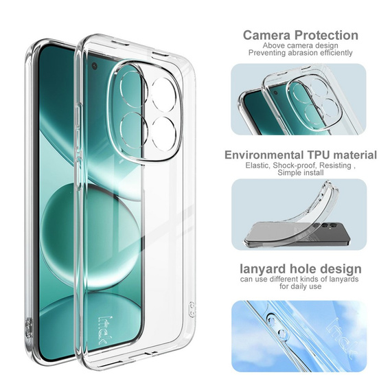 IMAK case for Xiaomi Redmi Note 15 Pro 5G, UX-5 Series, transparent