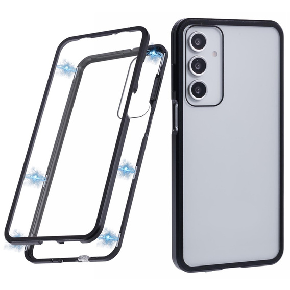 Case for Samsung Galaxy A16, Magnetic Dual Glass, black