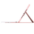 Keyboard case for iPad 11" 2025 A16 (11 gen.) / iPad 10.9" 2022 (10 gen.), Rotary 360° Leather, pink rose gold