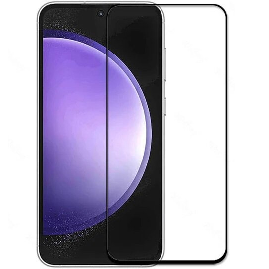 3D Tempered Glass for Samsung Galaxy S24 FE, black frame