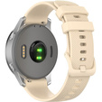 Silicone strap for 18mm do Garmin Vivomove 3S / Vivoactive 4S, Beige