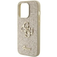 GUESS Fixed Glitter Big 4G Logo Case for iPhone 15 Pro