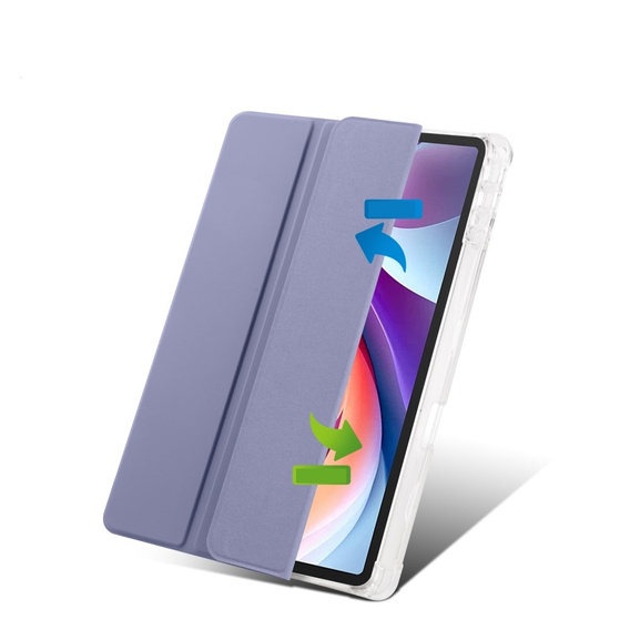 Case for Lenovo Tab M11, Smartcase Hybrid, with stylus space, purple