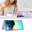 Case for Samsung Galaxy S25 Ultra, Leather Flower Card Slot, purple