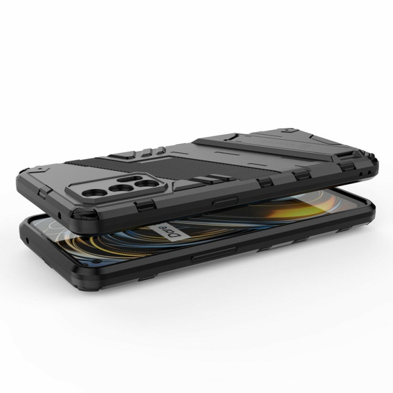 Case for Realme GT 5G, Military kickstand, blue