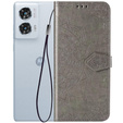 Flip case for Motorola Edge 50 Fusion 5G, Mandala, grey