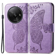 Flip case for Xiaomi Redmi A3, Butterfly, purple