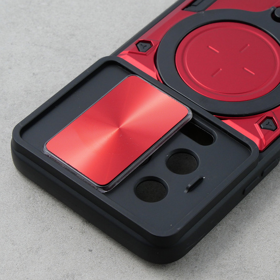Armor case for Infinix Note 12 Pro 4G / Note 12 2023, CamShield Slide, red
