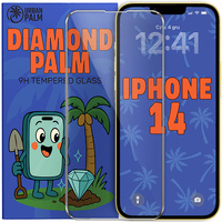 Diamond Palm Tempered Glass for iPhone 14