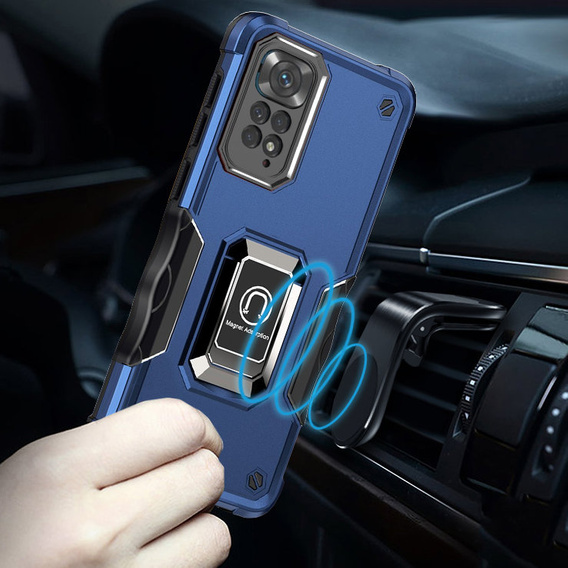 Case for Xiaomi Redmi Note 11 / 11S, Dual-Layer Armor, blue