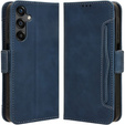 Flip case for Samsung Galaxy M55 5G, Card Slot, dark blue
