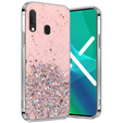 Case for Samsung Galaxy A20E, Glittery, pink