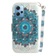 Flip case for Xiaomi Redmi Note 12 4G, Wallet mandala, white