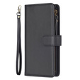 Flip case for Xiaomi Redmi Note 13 Pro 4G / Xiaomi Redmi Note 14S / Xiaomi Poco M6 Pro 4G, Wallet Zipper Pocket, black