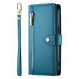 Flip case for Xiaomi Redmi Note 14 Pro 5G / Poco X7 5G, Wallet Zipper Pocket, blue