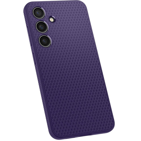 Spigen case for Samsung Galaxy S24, Liquid Air, purple + 9H Tempered Glass