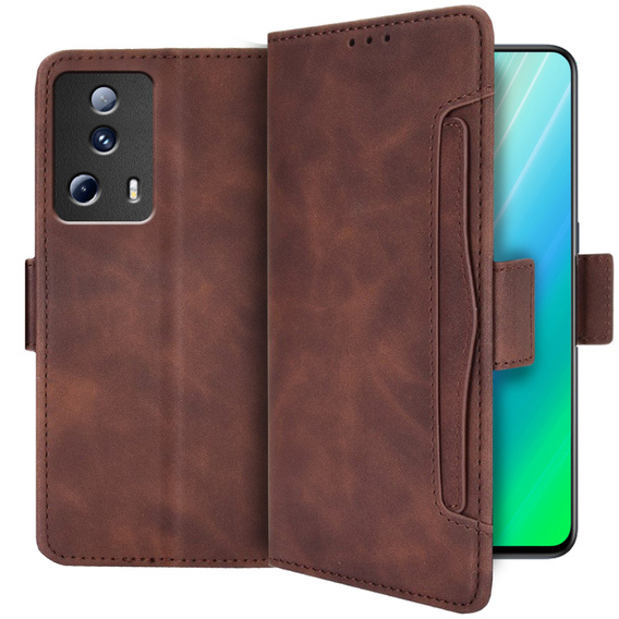 Flip case for Xiaomi 13 Lite, Card Slot, brown