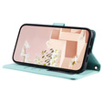 Flip case for iPhone 16 Plus, Rhombus Crossbody Leather, green