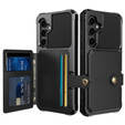Case for Samsung Galaxy S23 FE, Card Holder Kickstand, black