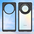 Case for Honor Magic 5 Lite, Fusion Hybrid, transparent / black