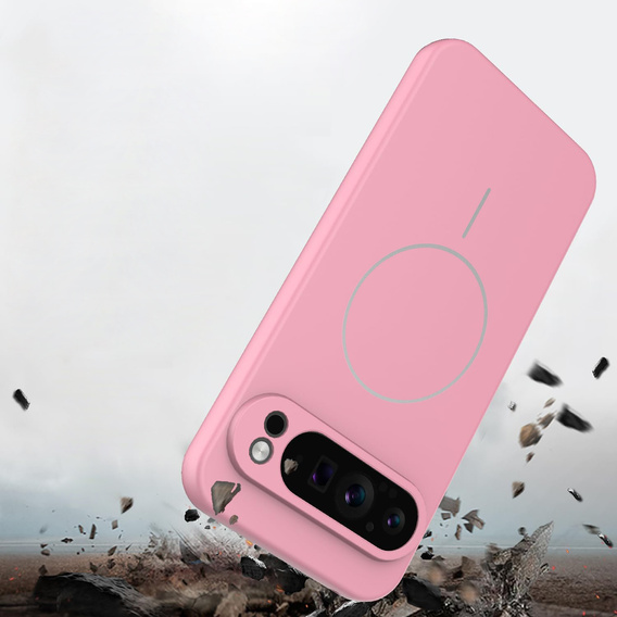 Silicone sleeve for Google Pixel 10 Pro XL, for MagSafe, pink