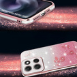 Case for Motorola Moto G86 5G, Glitter Flower, pink rose gold