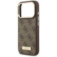 GUESS 4G Logo Plate MagSafe Case for iPhone 17 Pro