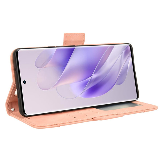 Flip case for Infinix Zero 30 5G, Card Slot, pink