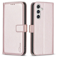 Flip case for Samsung Galaxy A55 5G,BINFEN Wallet, pink