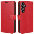 Flip case for Samsung Galaxy A26, Crazy Horse Wallet, red