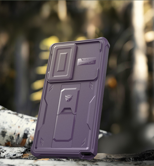 Armored case for Samsung Galaxy S25 Ultra, Dexnor Full Body (Two Frames), purple